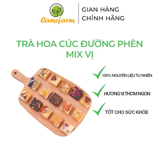 Trà Hoa Cúc Đường Phèn Mix vị Camifarm 20g giúp giữ dáng, đẹp da, thanh lọc cơ thể