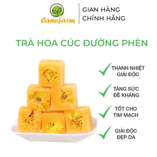 Trà hoa cúc đường phèn mật ong Camifarm dưỡng nhan, thanh lọc, chống lão hóa, tốt cho sức khỏe