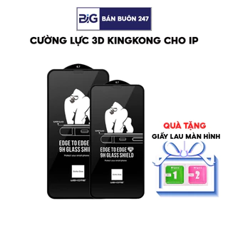 Kính cường lực iphone Kingkong Full HD dán màn hình iphone 8 x 11 12 13 14 15 pro max [HÀNG ĐẸP]