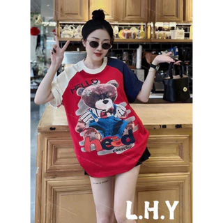 [ Rẻ vô địch ] Aoa thun chất cotton khô 3158 form rộng tay lỡ - Gấu hello