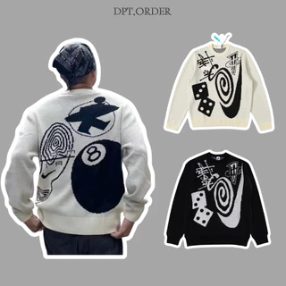 (Best Quality) Áo Sweater Dệt Kim N!ke x Stu Knit Sweater Hàng Cao Cấp