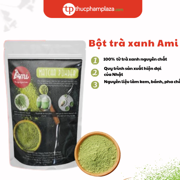 Bột trà xanh matcha AMI 100g