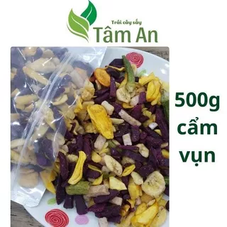 trái cây sấy thập cẩm vụn giòn ngọt 500g