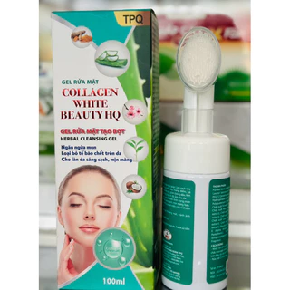 Gel rửa mặt COLLAGEN WHITE BEAUTY tạo bọt 100ml