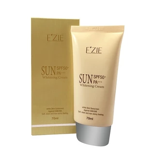 Kem chống nắng Ezie Sun Whitening Cream dưỡng trắng trang điểm nâng tone da 70ml SPF50 PA+++