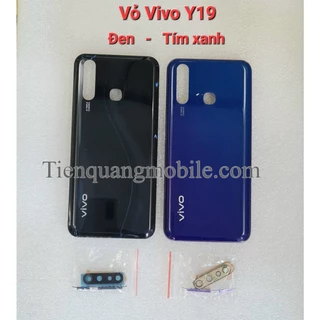 Bộ vỏ Vivo Y19  (gồm lưng, sườn, xương, phím bấm, kính cam, khe sim)