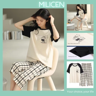 Đồ Ngủ Nữ Pyjama MILICEN Cộc Tay Mùa Hè Chất Liệu Cotton Cao Cấp Mã 2005