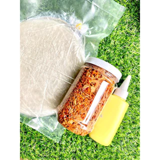 Combo Bánh Tráng Phơi Sương Tép Hành Phi + Bơ Trứng Gà Béo ( Bảo 2 )