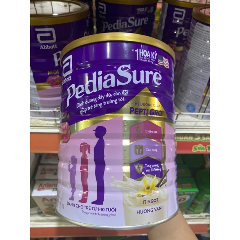 Sữa bột Pediasure 1,6kg( ít ngọt)