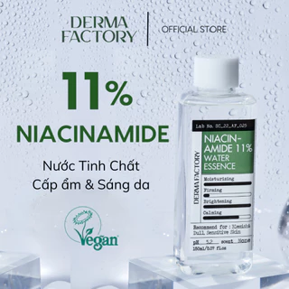 Nước cân bằng tinh chất dưỡng trắng Niacinamide 11% Derma Factory 150ml