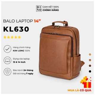 Balo Da Đựng Laptop 14 Inch, Thiết Kế Unisex Phù Hợp Cho Cả Nam Và Nữ, Chính Hãng Kim Long KL630 Nhiều Màu