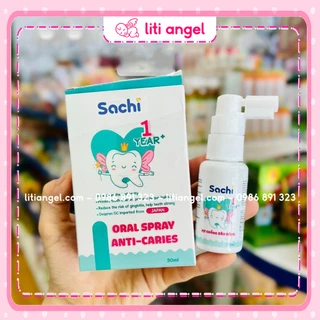 Xịt Chống Sâu Răng SACHI Cho Bé Từ 1 Tuổi Ngăn Ngừa Mảng Bám Giảm Hôi Miệng, Mang Lại Hơi Thở Thơm Mát Chai 30ml