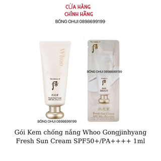 Combo 10 Kem chống nắng Whoo Gongjinhyang Fresh Sun Cream SPF50+/PA++++