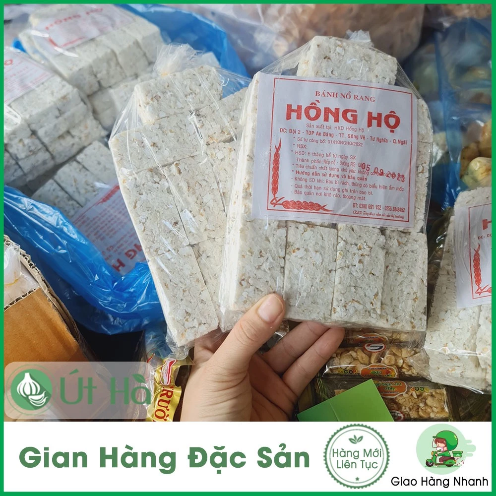 Bánh Nổ Rang Quảng Ngãi Món Bánh Truyền Thống Thơm Ngon Hương Vị Đồng Lúa - Út Hà Đặc Sản