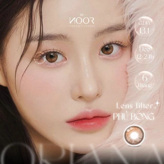 [0-8 Độ] ORIANA Shade Brown - Lens Mắt Hiệu Ứng Filter Bóng Mắt Giãn Nhẹ - Lens Cho Mắt Thở Chính Hãng Hàn Quốc - DeNOOR