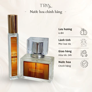 Nước hoa unisex TRyn Maël hương gỗ đàn hương, tuyết tùng Virginia đẳng cấp, lôi cuốn và mạnh mẽ, lưu hương lâu tới 8h