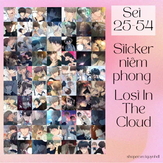 [ Sticker ] Set 25-54 Miếng Sticker Nhãn Dán Niêm Phong Lost In The Cloud - Lạc Giữa Những Tầng Mây