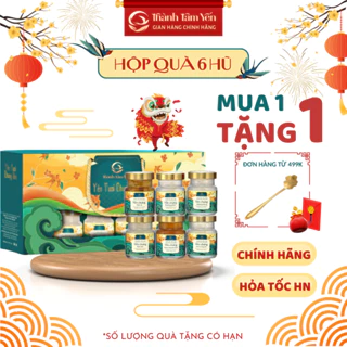 Yến Chưng Sẵn 6 Hũ Yến Chưng 30% Tổ yến/hũ 70ml - Nước Yến Thành Tâm Yến- Khánh Hòa-Quà Sinh Nhật-Quà Biếu-Quà Tặng