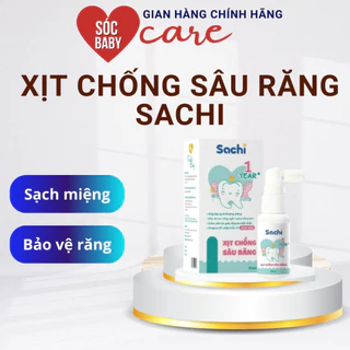 [Chính Hãng] Xịt Chống Sâu Răng Cho Bé SACHI Ngăn Ngừa Mảng Bám Giảm Hôi Miệng, Mang Lại Hơi Thở Thơm Mát Chai 30ml