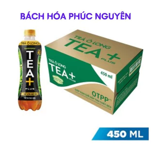 Thùng Trà Ô Long Tea Plus lớn 24 chai 455ml date mới