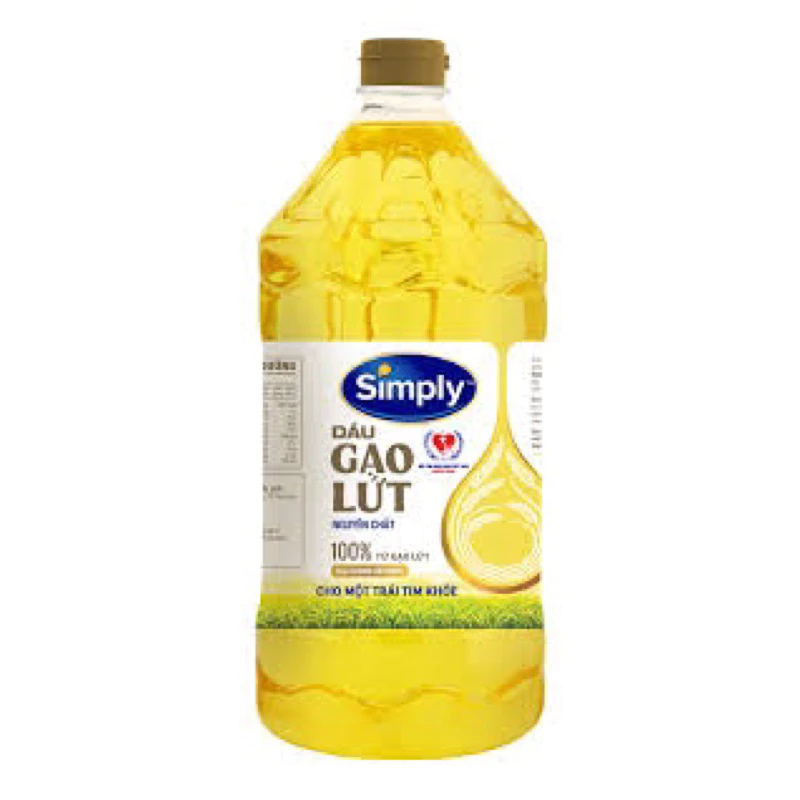 DẦU GẠO LỨT SIMPLY CAN 2Lít ( dầu ăn)