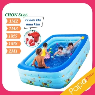 BỂ BƠI CHO BÉ, BỂ BƠI GIA ĐÌNH 2M1 3 TẦNG, 1M8 3 TÀNG, 1M5 3 TẦNG, 1M3 3 TẦNG KÈM MIẾNG VÁ SALE OFF 50% 2023