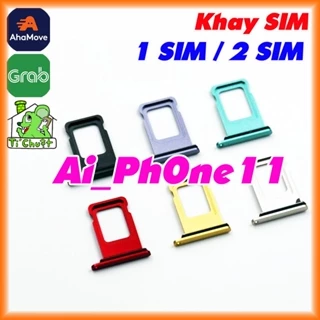 Khay Sim Ph0ne 11 6.1" Thay Thế có Ron Chống Nước Trùng Màu Sườn Cực Khớp Khít