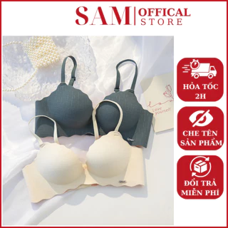 Áo Ngực Nữ Đúc Su 2 Dây Không Gọng Cao Cấp Tạo Khe Gợi Cảm 💖FREESHIP💖 Áo Lót Thông Hơi Thoáng Khí, Mềm Mại  – SAM93 A17