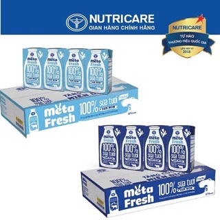 Thùng 48 Hộp Sữa Tươi Nutricare Meta Fresh có đường và Ít Đường 110ml.