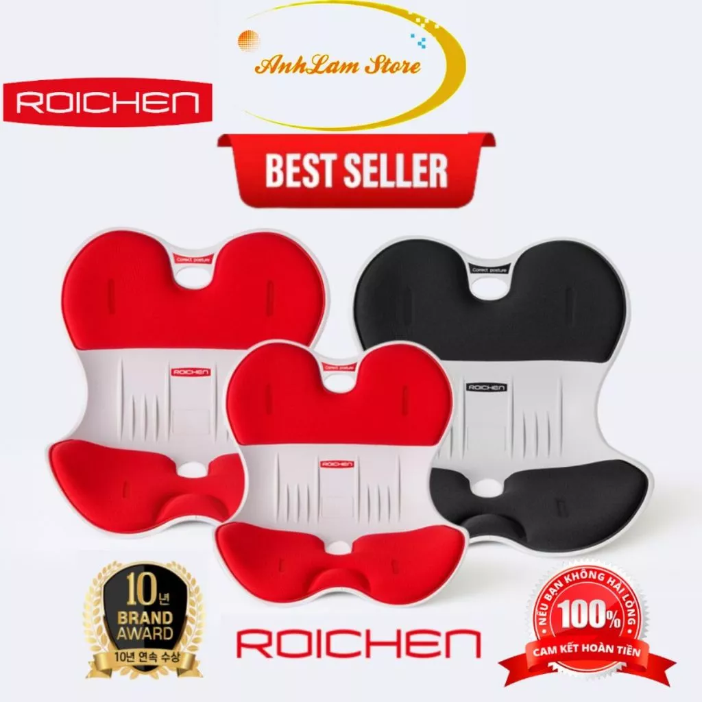 (Hot Sale) Ghế chỉnh dáng ngồi đúng Roichen Hàn Quốc Dùng cho Nam, Nữ, Trẻ Em - Hàng chính hãng