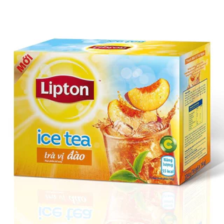 Trà Lipton Ice tea Vị Đào mẫu mới. Hộp 224gam (16 gói x 14gam)