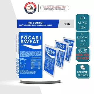 (HỘP 5 GÓI)Pocari Sweat dạng gói bột pha nước - Thức uống bổ sung ion, bù khoáng, điện giải, mất nước, chơi thể thao