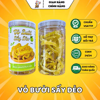 Vỏ Bưởi Sấy Dẻo Đặc Biệt - Lon 300G - Đồ Ăn Vặt