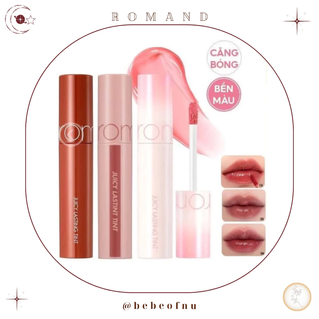 [Sẵn] Son tint bóng Romand Juicy Lasting Tint