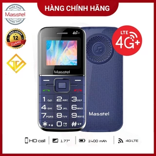 Điện thoại Masstel Fami 12S 4G(LTE) ,bàn phím chữ số to, Fm không dây - Hàng chính hãng