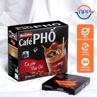 Cà Phê Phố (Cà phê đen sữa đá) Hộp 10 gói 24g