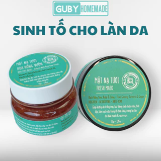 🅲🅾🅼🅱🅾 Sinh Tố Dinh Dưỡng Cho Da - Mặt Nạ Bạch Hồng Sâm, Nghệ Gừng & Mặt Nạ Tươi Hoa Hồng Vườn - handmade by GUBY HOMEMAD