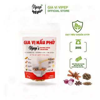 Combo Gói Gia Vị Nấu Phở Bò Tự Nhiên Vipep - Gia vị Vipep