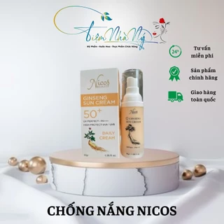 Kem Chống Nắng Rễ Sâm Nicos- Kem Chống nắng Nicos Beauty