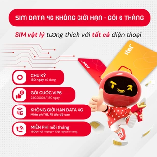 SIM iTel VIP6 - Data 4G không giới hạn - Gói 6 tháng