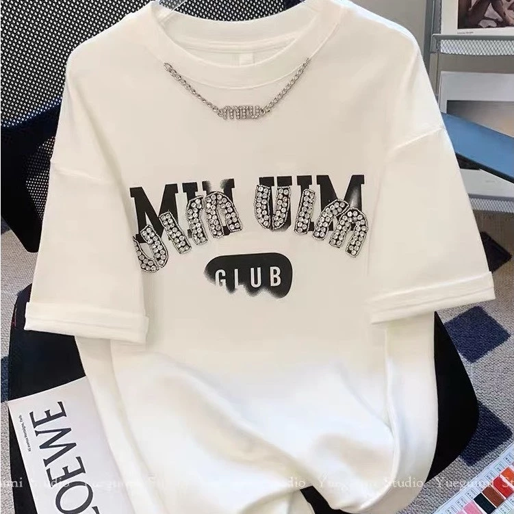 Áo Thun Tay Lỡ Vòng Cổ Đá MIU 💕 Áo Phông Chất Cotton Dày Dặn Basic