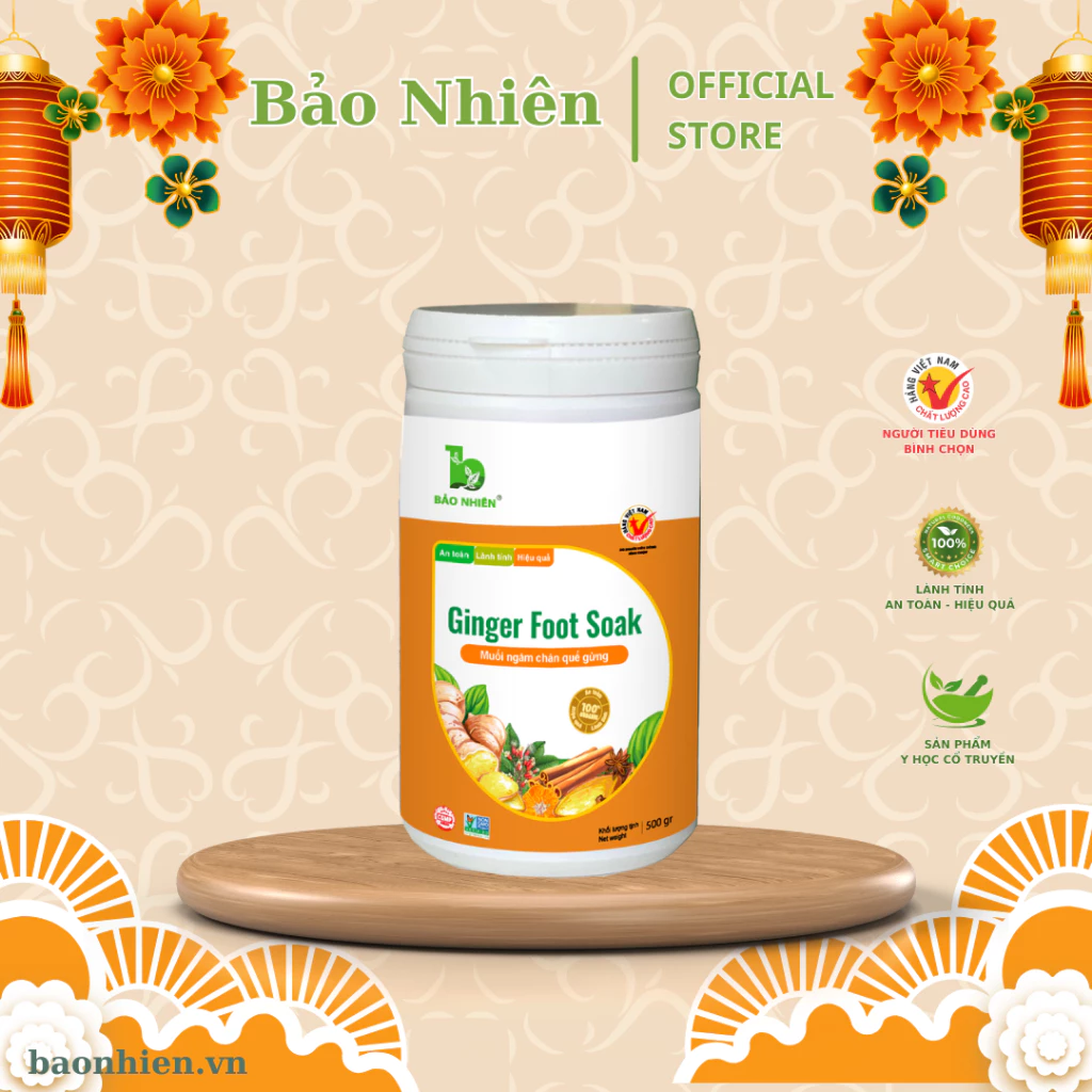 Muối ngâm chân thảo dược Bảo Nhiên 100% từ thiên nhiên