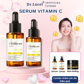 Serum Vitamin C Dr.Lucel L-Ascorbic Acid Nhật Bản, Serum dưỡng trắng da, Serum dưỡng ẩm da làm đều màu da hiệu quả 90ml