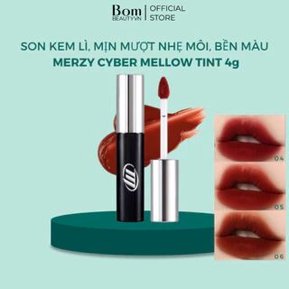 Son Kem Lì, Mịn Mượt Nhẹ Môi, Bền Màu Merzy Cyber Mellow Tint 4g (08/2026)