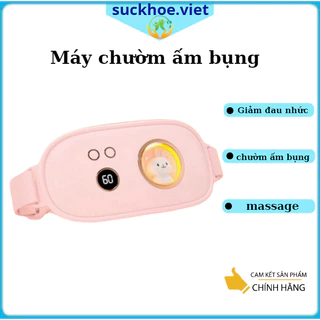 Máy chườm ấm bụng giảm Đau Bụng Kinh Nguyệt, Máy Massage,  Hiển Thị Nhiệt Độ Hình Thỏ Dễ Thương