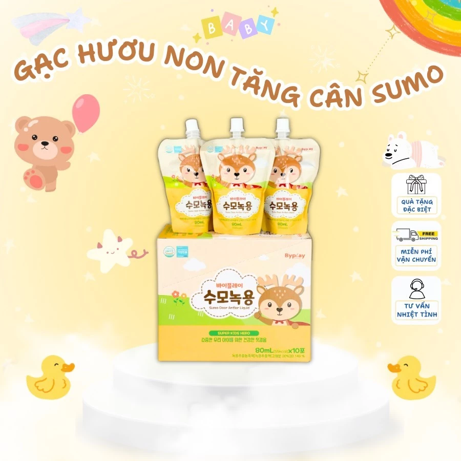 GẠC HƯƠU NON TĂNG CÂN Sumo- giúp bé tăng cân-hỗ trợ ăn ngon - tăng sức đề kháng cho bé