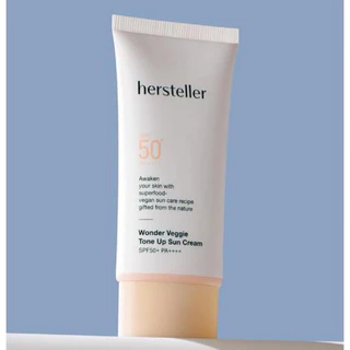 A134_Kem chống nắng nâng tone Hersteller Wonder Veggie Tone-up Sun Cream SPF50+ PA++++ 50ML