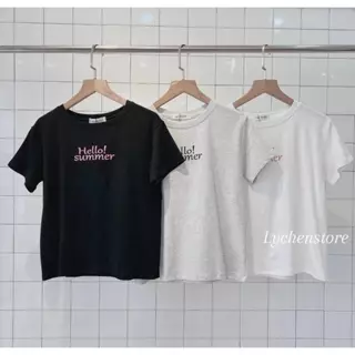 𝐋𝐘𝐂𝐇𝐄𝐍- Áo thun babytee in chữ 3 màu ( Summer babytee)