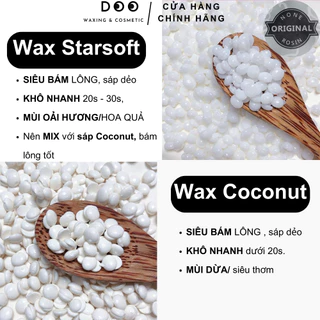 Sáp wax lông nách Coconut Soucho SIÊU BÁM LÔNG Doowax, Sáp wax nóng râu,bikini, chân, tay, toàn thân