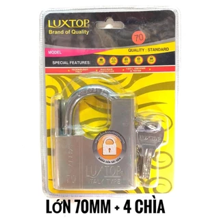 Ổ Khóa Luxtop Chống Cắt 70mm (7 Phân).